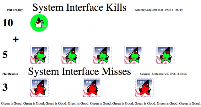 SI Kill Sheet